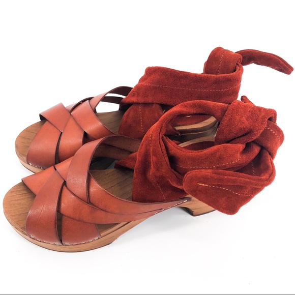 FREE PEOPLE Free People Emmy Wrap Clogs - Picture 3 of 8